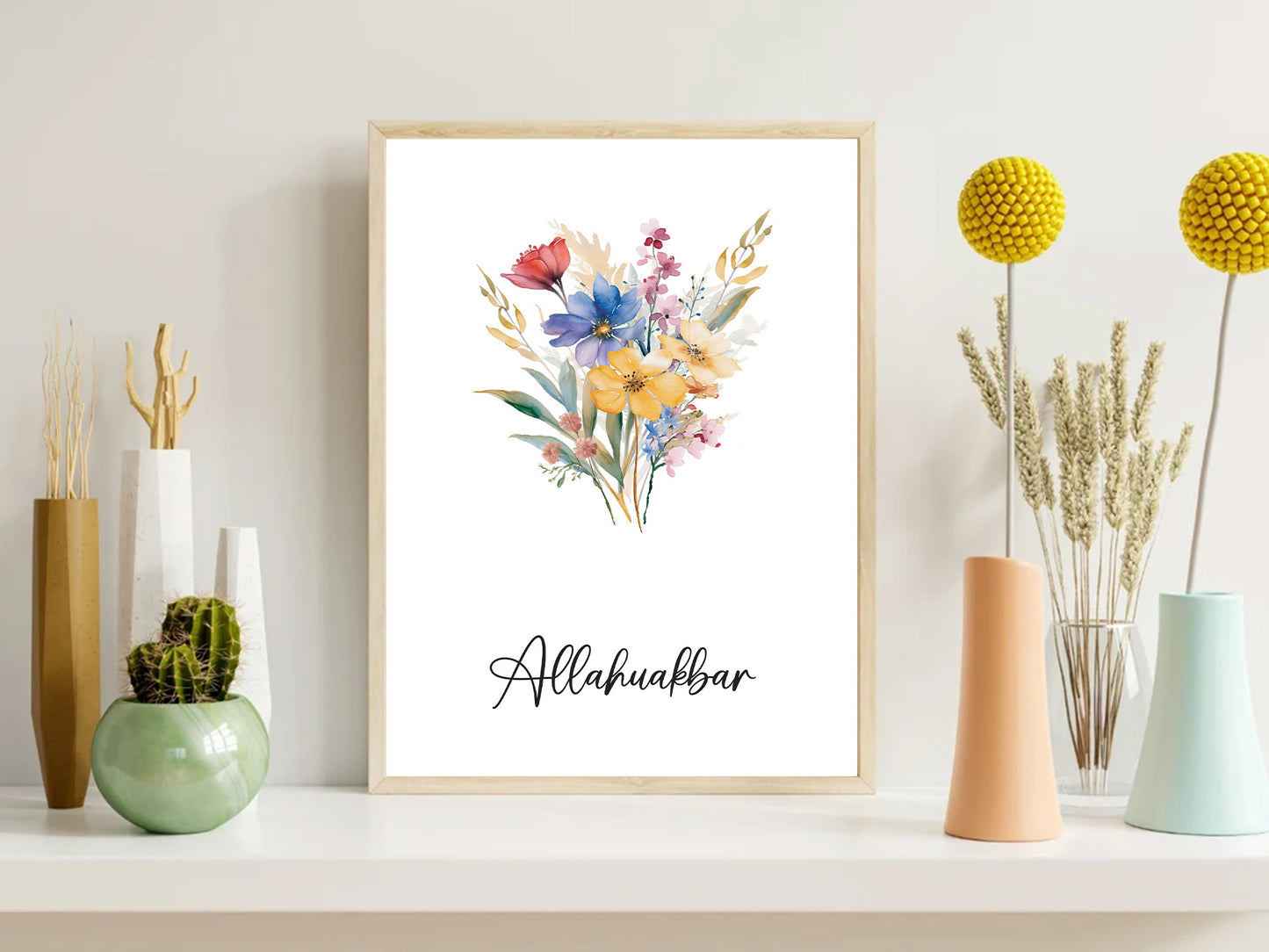 Subhan Allah, Alhamdulillah, Allahu akbar Zikar & Dua- Nursery Prints for Muslim Kids Room