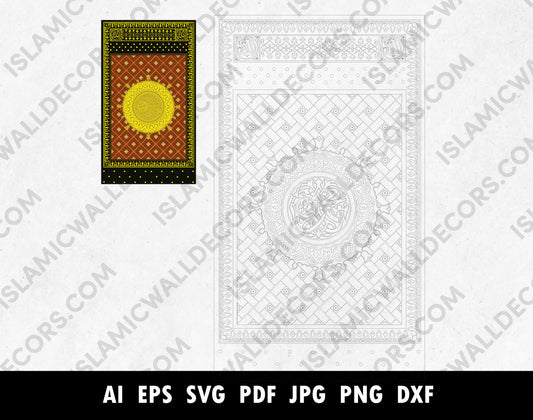 Beautifully Detailed Masjid Nabawi Door Vector Arabic calligraphy - High-Quality Illustration for Wall Art, Decor, and Islamic Art Projects