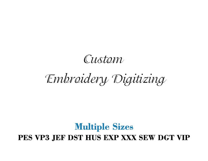 Custom embroidery design, Personalized embroidery design, Digitizing ...